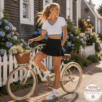 Load image into Gallery viewer, Coastal Essentials Color Block V-Neck Crop Top