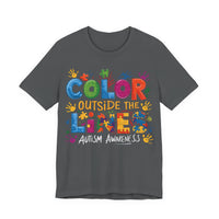 Load image into Gallery viewer, 🧩'Color Outside the Lines ' l Autism Awareness T-Shirt💙