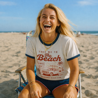 Load image into Gallery viewer, 🏖️Retro Ringer Tee – Classic Fit 100% Cotton Vintage Unisex T-Shirt by Salty Cotton Designs🏖️