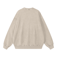 Load image into Gallery viewer, SALTY Embroidered Oversized Sweatshirt | Vintage Washed Coastal Crewneck | Trendy Beachy Streetwear Pullover | Salty Cotton