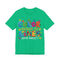 Load image into Gallery viewer, 🧩'Color Outside the Lines ' l Autism Awareness T-Shirt💙