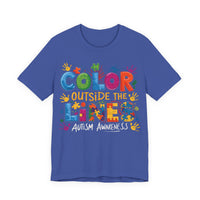 Load image into Gallery viewer, 🧩'Color Outside the Lines ' l Autism Awareness T-Shirt💙