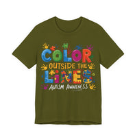 Load image into Gallery viewer, 🧩'Color Outside the Lines ' l Autism Awareness T-Shirt💙