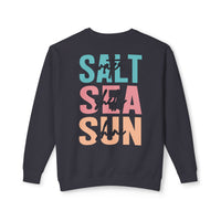 Load image into Gallery viewer, ☀️Saltwater, Seashells &amp; Sunshine Lightweight Crewneck Sweatshirt  — Comfort Colors 🐚

