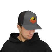 Load image into Gallery viewer, Sunset Duck Trucker Cap – Embroidered Wildlife Snapback
