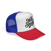 Load image into Gallery viewer, 🧢&quot;Well, Sheeyit!&quot; Funny Trucker Hat – Retro Mesh Unisex Cap 🌴
