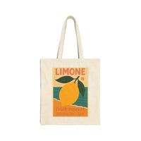 Load image into Gallery viewer, ♻️Lemon Print Cotton Canvas Tote Bag | Eco-Friendly Market Tote, Reusable Shopping Bag, Grocery Bag, Sustainable Gift♻️