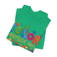 Load image into Gallery viewer, 🧩'Color Outside the Lines ' l Autism Awareness T-Shirt💙
