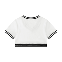 Load image into Gallery viewer, Coastal Essentials Color Block V-Neck Crop Top