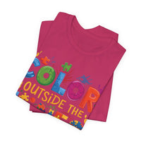 Load image into Gallery viewer, 🧩'Color Outside the Lines ' l Autism Awareness T-Shirt💙