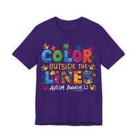 Load image into Gallery viewer, 🧩'Color Outside the Lines ' l Autism Awareness T-Shirt💙