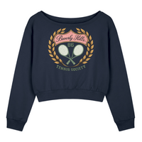 Load image into Gallery viewer, Beverly Hills Tennis Society Off Shoulder Sweatshirt