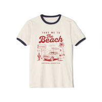Load image into Gallery viewer, 🏖️Retro Ringer Tee – Classic Fit 100% Cotton Vintage Unisex T-Shirt by Salty Cotton Designs🏖️