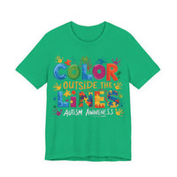 Load image into Gallery viewer, 🧩'Color Outside the Lines ' l Autism Awareness T-Shirt💙
