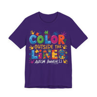 Load image into Gallery viewer, 🧩'Color Outside the Lines ' l Autism Awareness T-Shirt💙