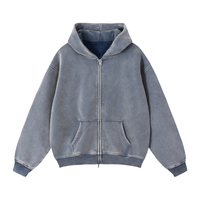 Load image into Gallery viewer, Dusty blue Beige hoodie with branding tag on a white background