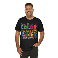 Load image into Gallery viewer, 🧩'Color Outside the Lines ' l Autism Awareness T-Shirt💙