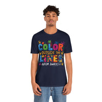 Load image into Gallery viewer, 🧩'Color Outside the Lines ' l Autism Awareness T-Shirt💙