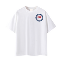 Load image into Gallery viewer, Dolphin and Starfish Flag Unisex T-Shirt — Patriotic USA Coastal Tee