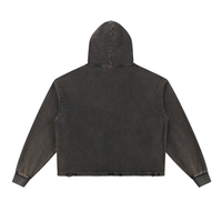 Load image into Gallery viewer, Black hooded jacket on a white background