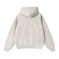 Load image into Gallery viewer, Back of the oatmeal hoodie.