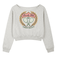 Load image into Gallery viewer, Beverly Hills Tennis Society Off Shoulder Sweatshirt