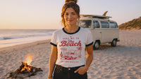 Load and play video in Gallery viewer, 🏖️Retro Ringer Tee – Classic Fit 100% Cotton Vintage Unisex T-Shirt by Salty Cotton Designs🏖️